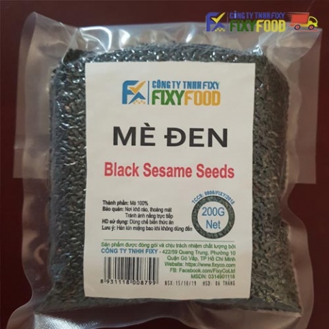 Black sesame 200G Fixyfood Black sesame 200G Fixyfood